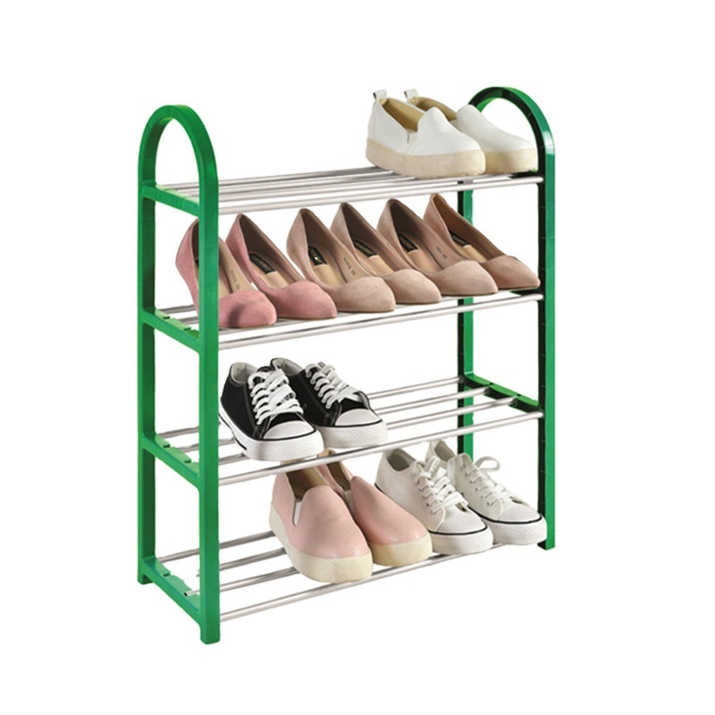 Stackable plastic wrought shoe racks small space