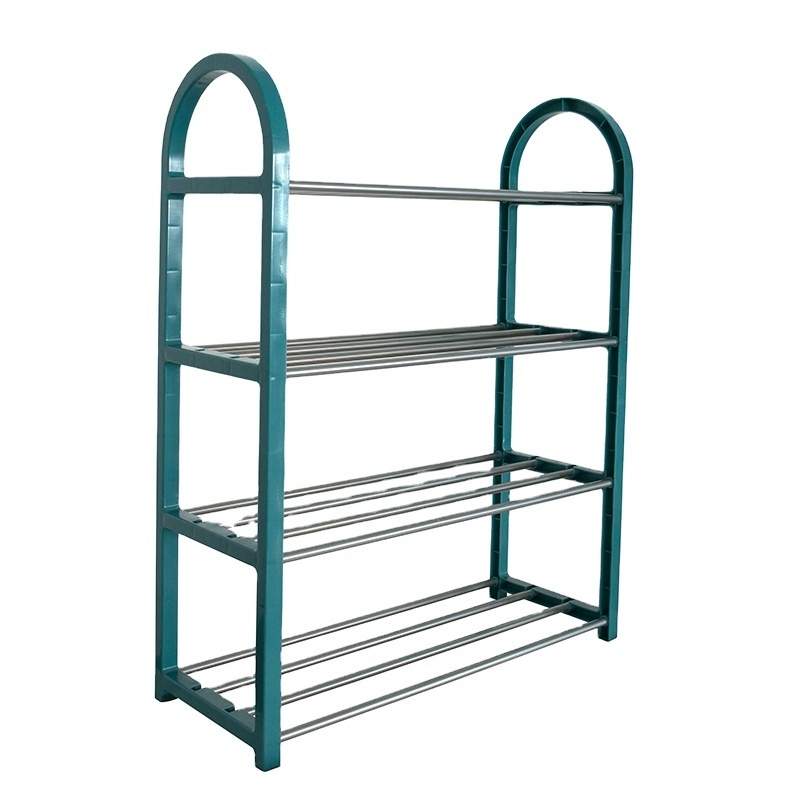 Stackable plastic wrought shoe racks small space