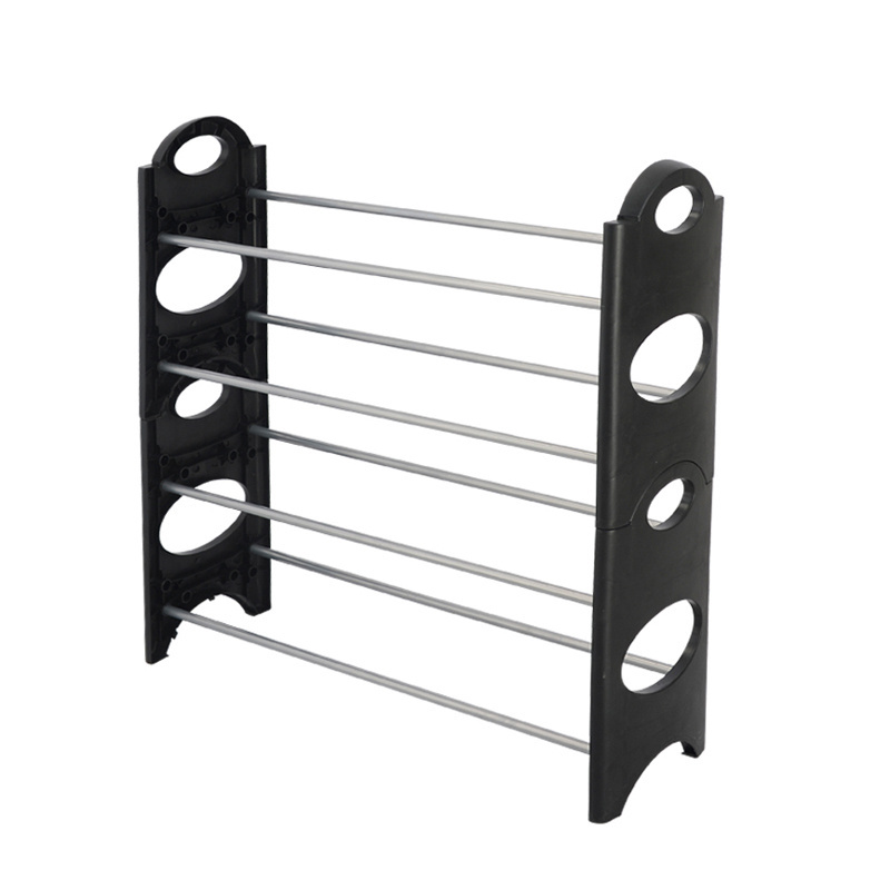 Hot in the market 4 Layer Folding Plastic Cheap Shoe Rack