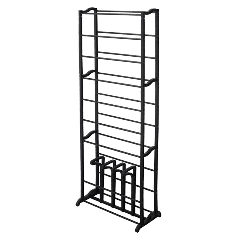 21 Pairs collapsible shoe rack with boots rack