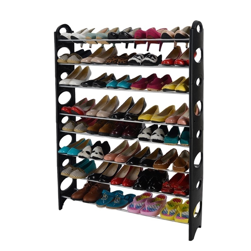 50 pairs 10 Tier plastic shoes shelf commercial shoe rack