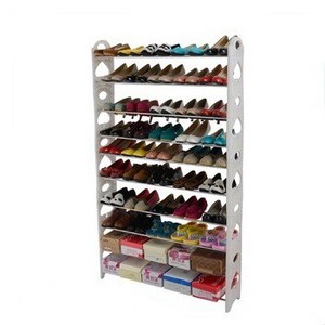 50 pairs 10 Tier plastic shoes shelf commercial shoe rack