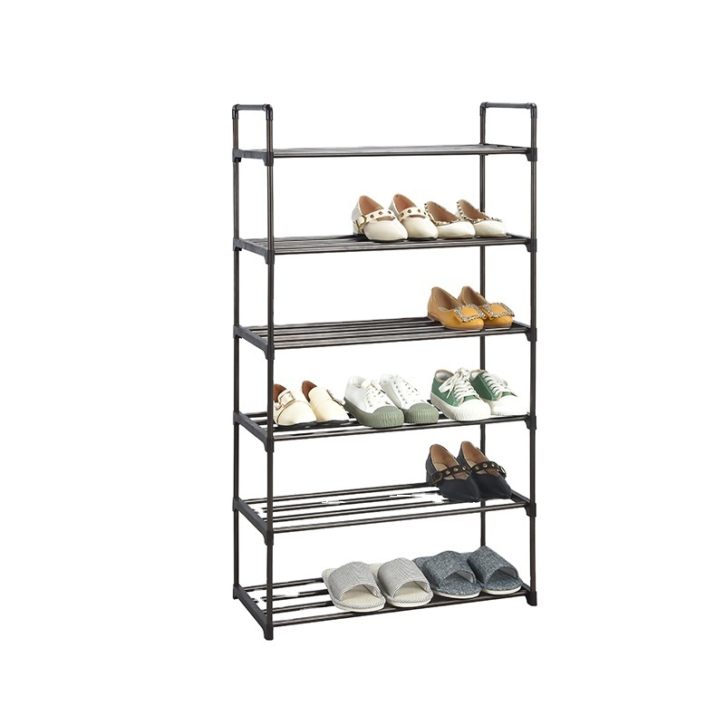 Strong steel tubes Shoes Shelf 4 Layer 12 Pair Shoe Closet Stackable Shoe Rack