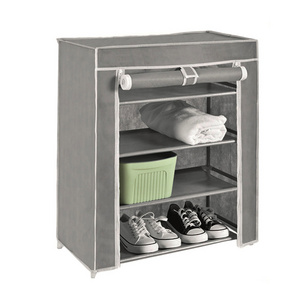 High Quality 12  pairs Shoe Rack Cabinet with Non-woven cover