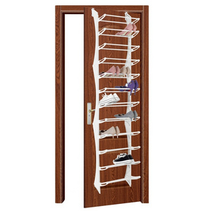 12 tiers 36 pairs adjustable over the door iron shoe rack