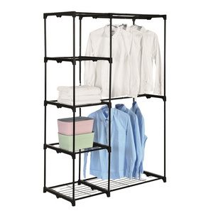 Strong iron wire Shelves metal wardrobe closet organizer