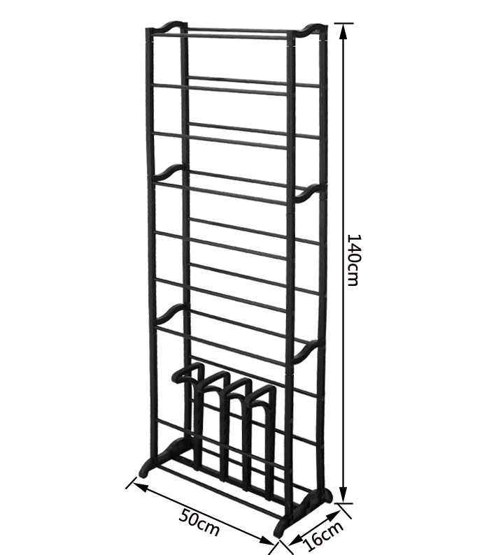 Hot Sale 10 tiers plastic shoe and boot rack