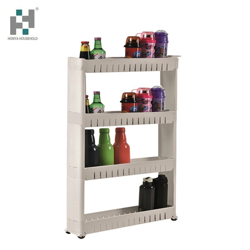 Easy to assemble 3 tiers Plastic Storage Rack for small space