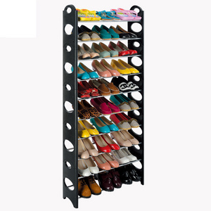 Free combination Plastic 30 Pairs 10 Tier Shoe Rack