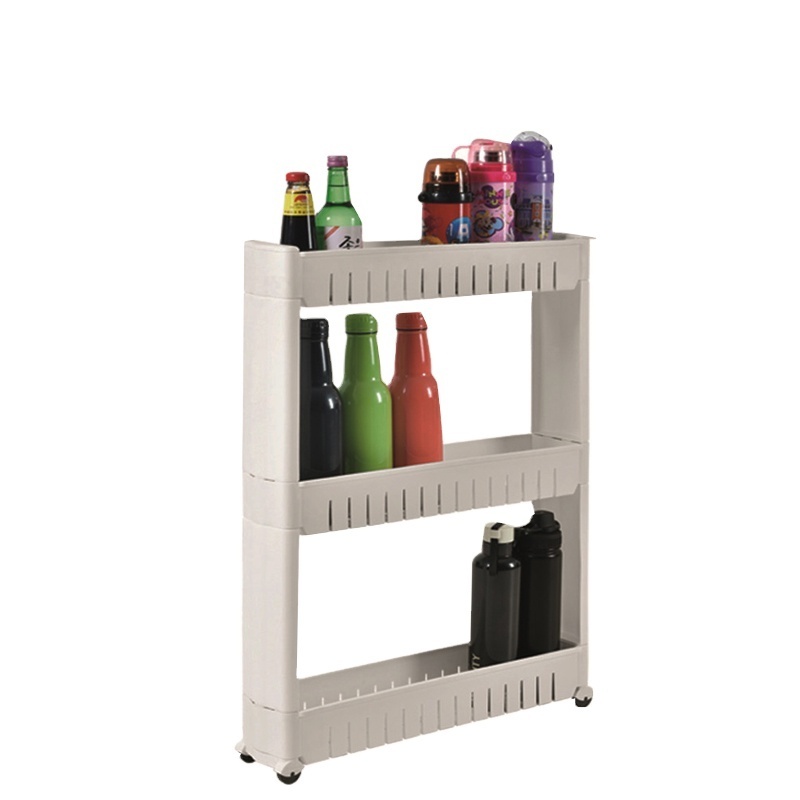 Easy to assemble 3 tiers Plastic Storage Rack for small space