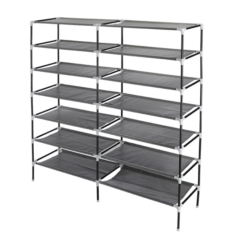 Double sides 12 tier modern tall large shoe cabinet