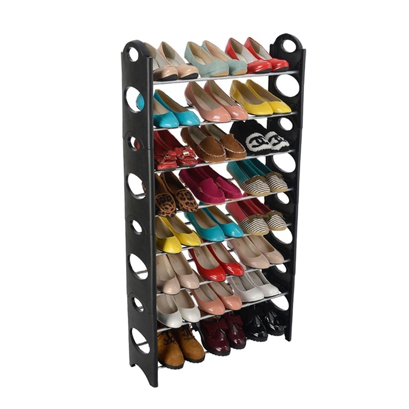 Free combination Plastic 30 Pairs 10 Tier Shoe Rack