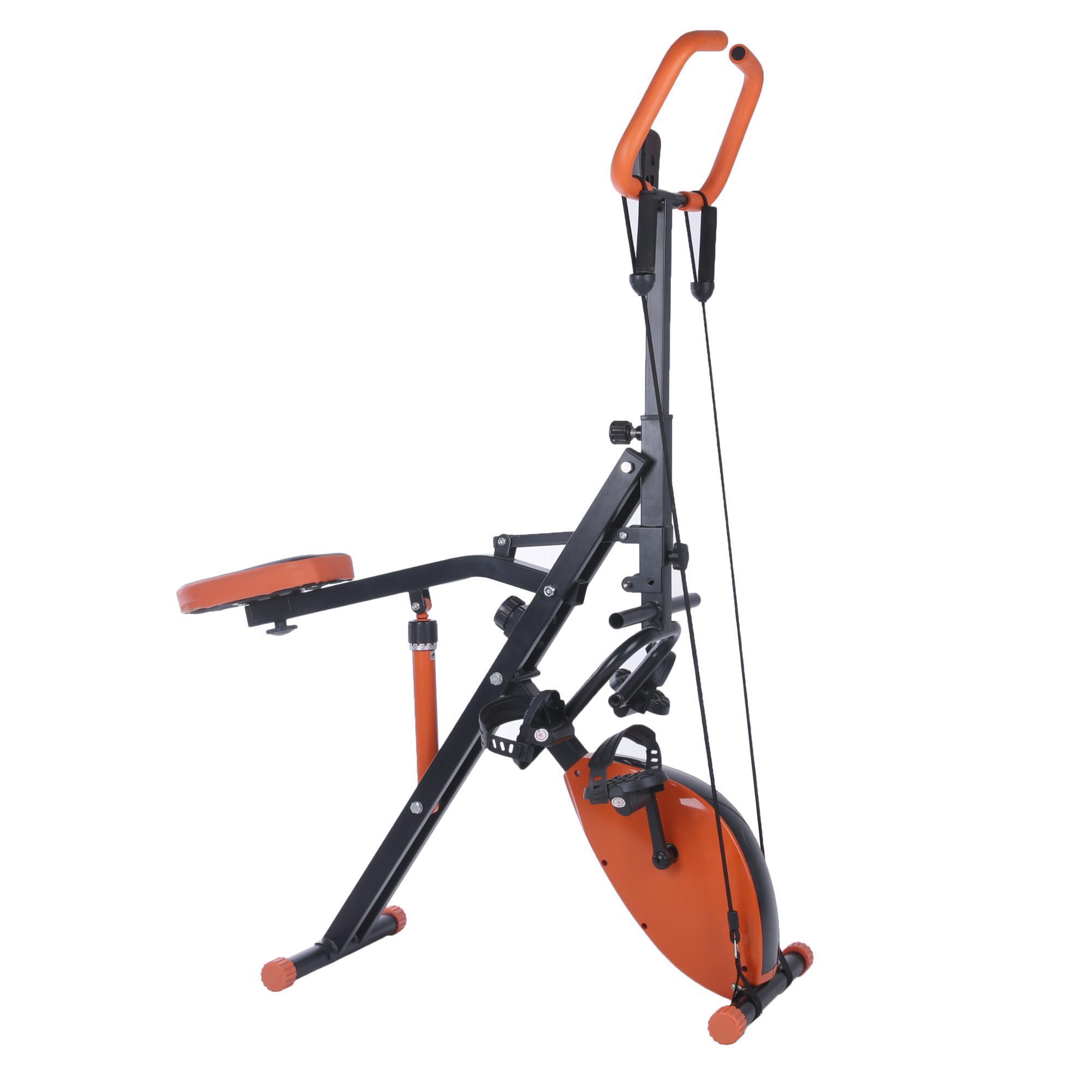 Commercial 2-in-1 Horse Riding Exercise Machine with Elastic Rope Workout Equipment