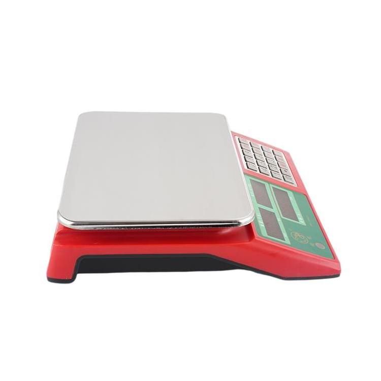 Huaxi Food meat weighing Scales Factory cheap Stainless steel buttons price electronic scale supermarket digital weighing scale