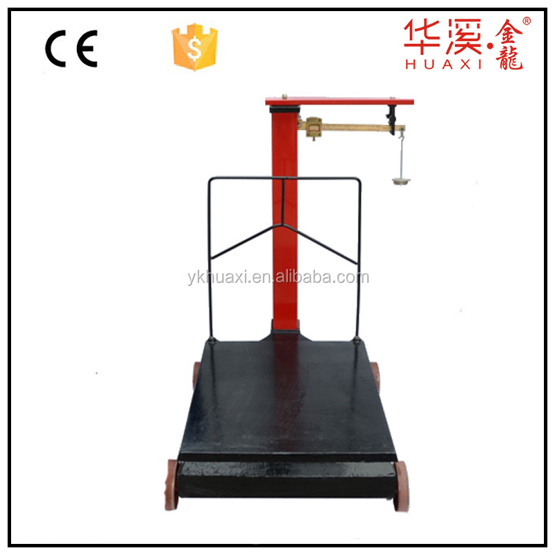 Huaxi 500kg -1000kg Wholesale Customized Leader Mechanical Scale Mechanical Dial Spring Platform Weighing Scale