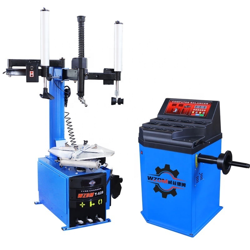 WZDM T-628 12-24 inch popular mobile tire changers machine used in car tire work shop  motorcycle tire changer machine