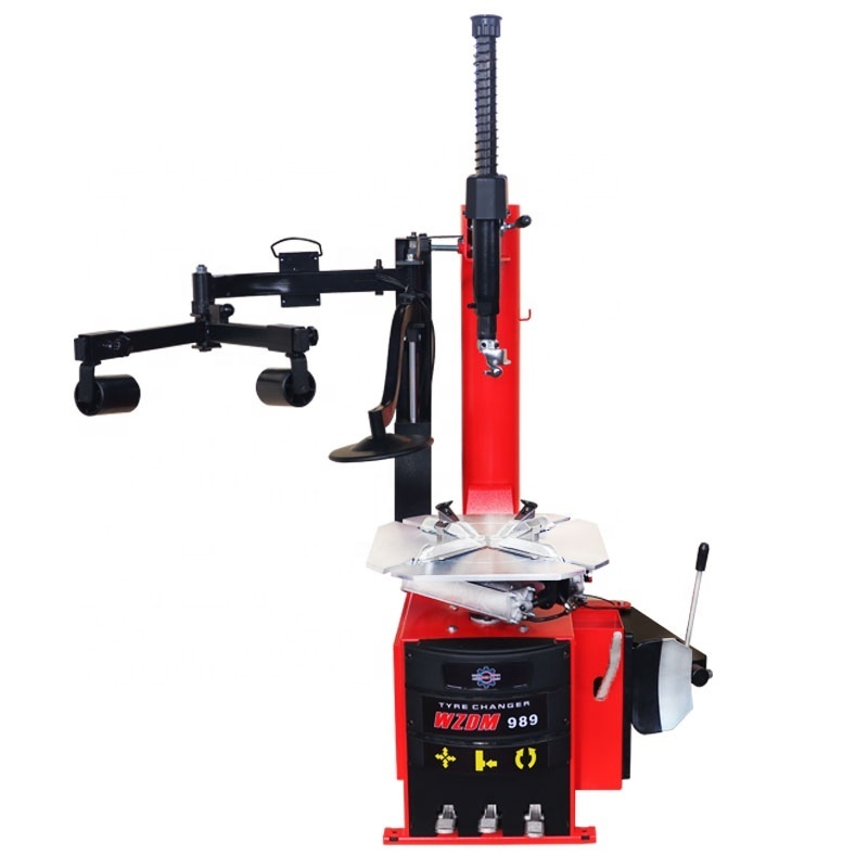 WZDM T-989 12-24 inch popular mobile tire changers machine used in car tire work shop swing arm Motorcycle Tire Changer