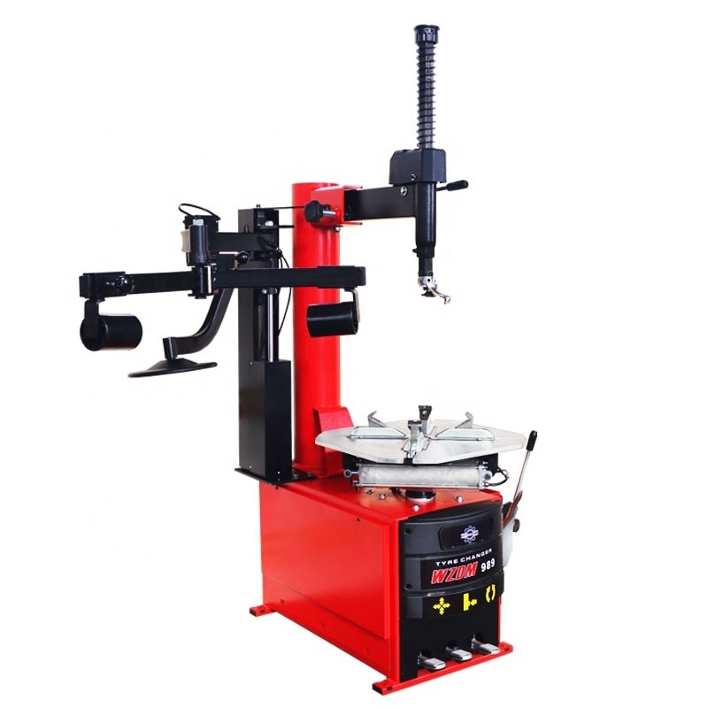 WZDM T-989 12-24 inch popular mobile tire changers machine used in car tire work shop swing arm Motorcycle Tire Changer