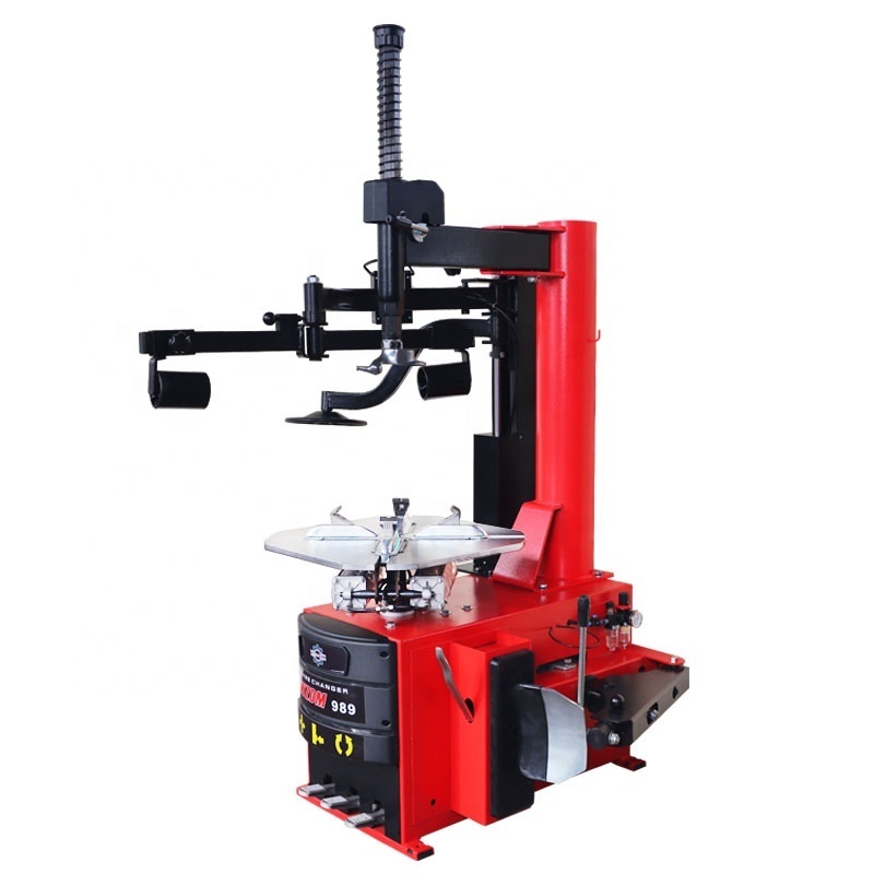 WZDM T-989 12-24 inch popular mobile tire changers machine used in car tire work shop swing arm Motorcycle Tire Changer