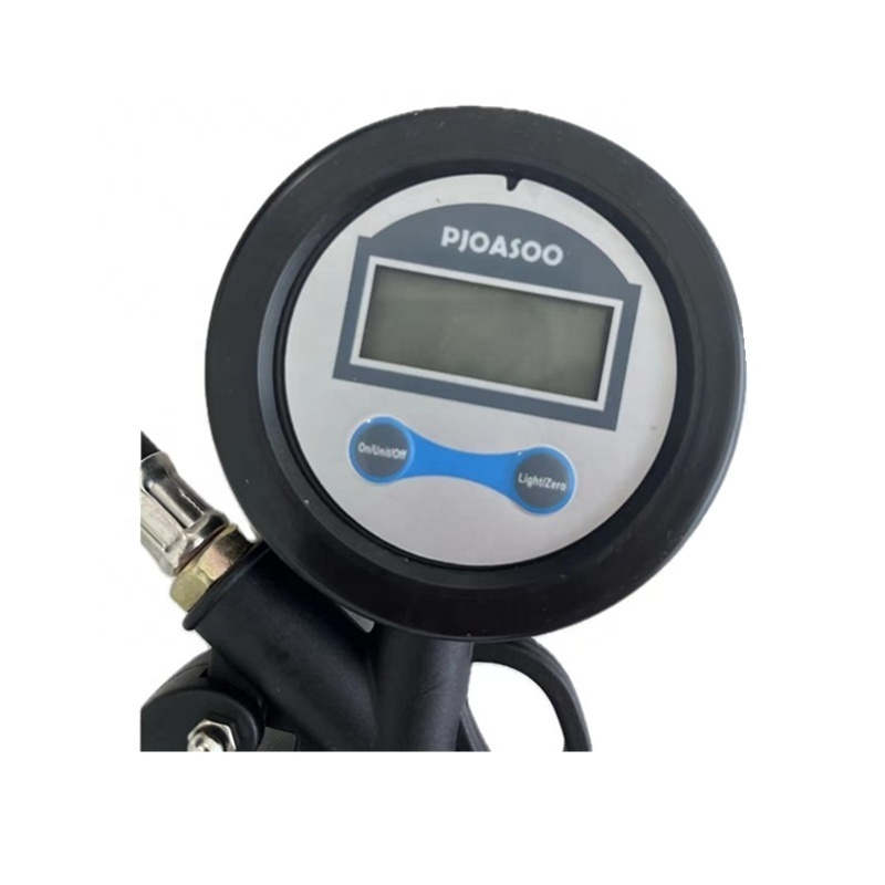 Cheap professional rubber with hose and inflatable chuck custom american tire pressure gauge