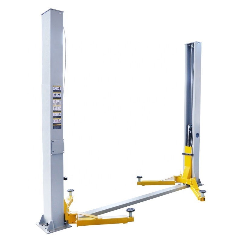 YingKou Manufacture  WZDM CE Safe Hydraulic Auto 4 Ton Portable 2 Post Car Lift Manual Lock Release Two Post Car Lift