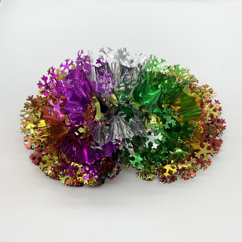 Chinese Manufacturers 2.3m Christmas Hanging Xmas Snowflake Tinsel Wreath Garland For Home Wall Decor