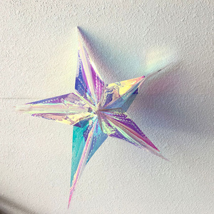 New Arrival Wall Party Decorations Tree Ornaments Holographic Foil Ball Lantern Rainbow Christmas Star