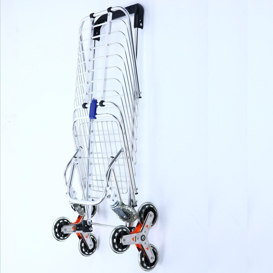 Lightweight Wheeled Shopping Trolley bag Shopping Grocery Foldable Cart