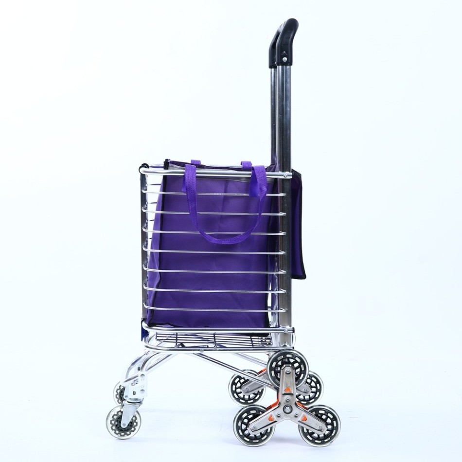 Lightweight Wheeled Shopping Trolley bag Shopping Grocery Foldable Cart