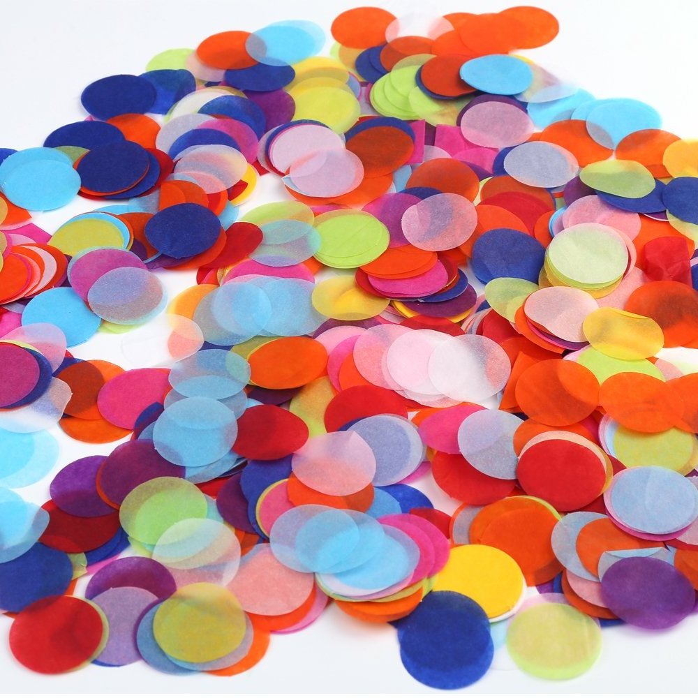 Biodegradable Round Tissue Paper Confetti For Party Decoration