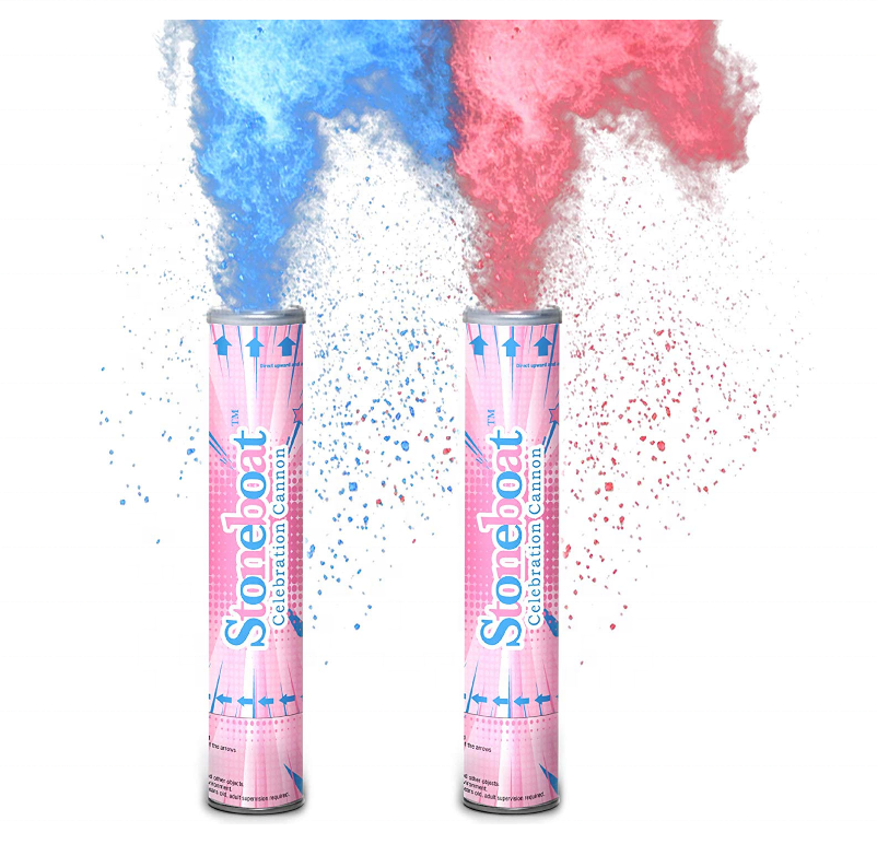 2020 Party Popper New Holi Powder Color Run Holi Pigmentgulal Powder Shooter Smoke Confetti For Celebration Sport Holi Powder