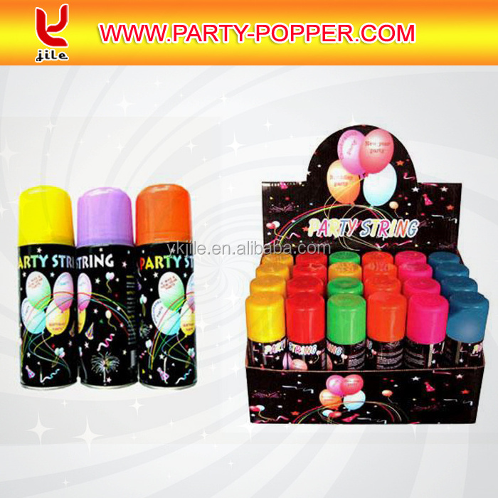 Non-Flammable Color Silly String Spray Party Crazy String