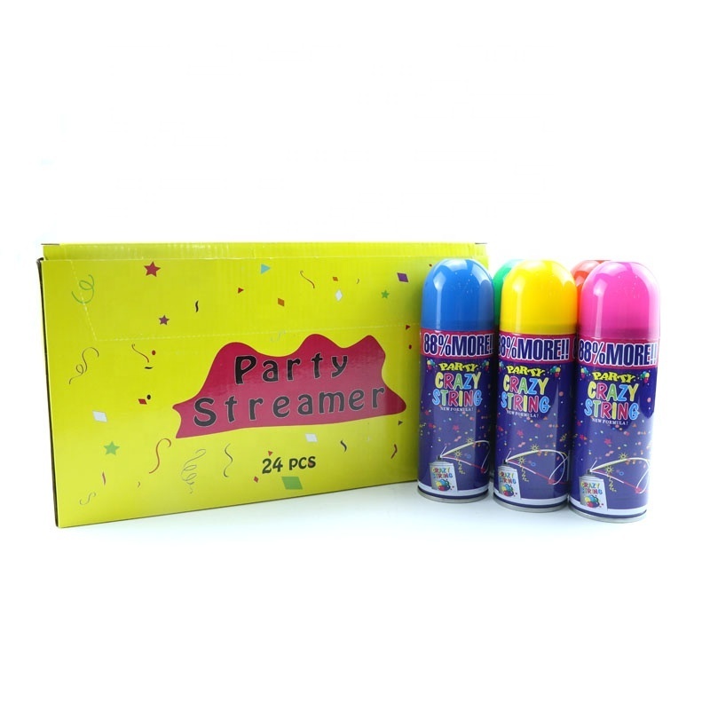 Eco-Friendly Color Silly String Spray Party Crazy String