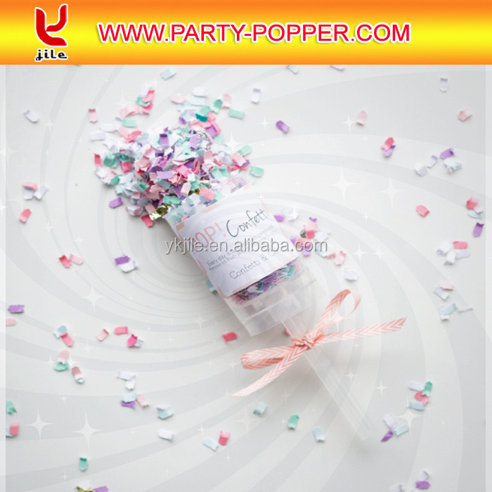 Custom Gold Paper Confetti Wedding Push Pop Party Confetti