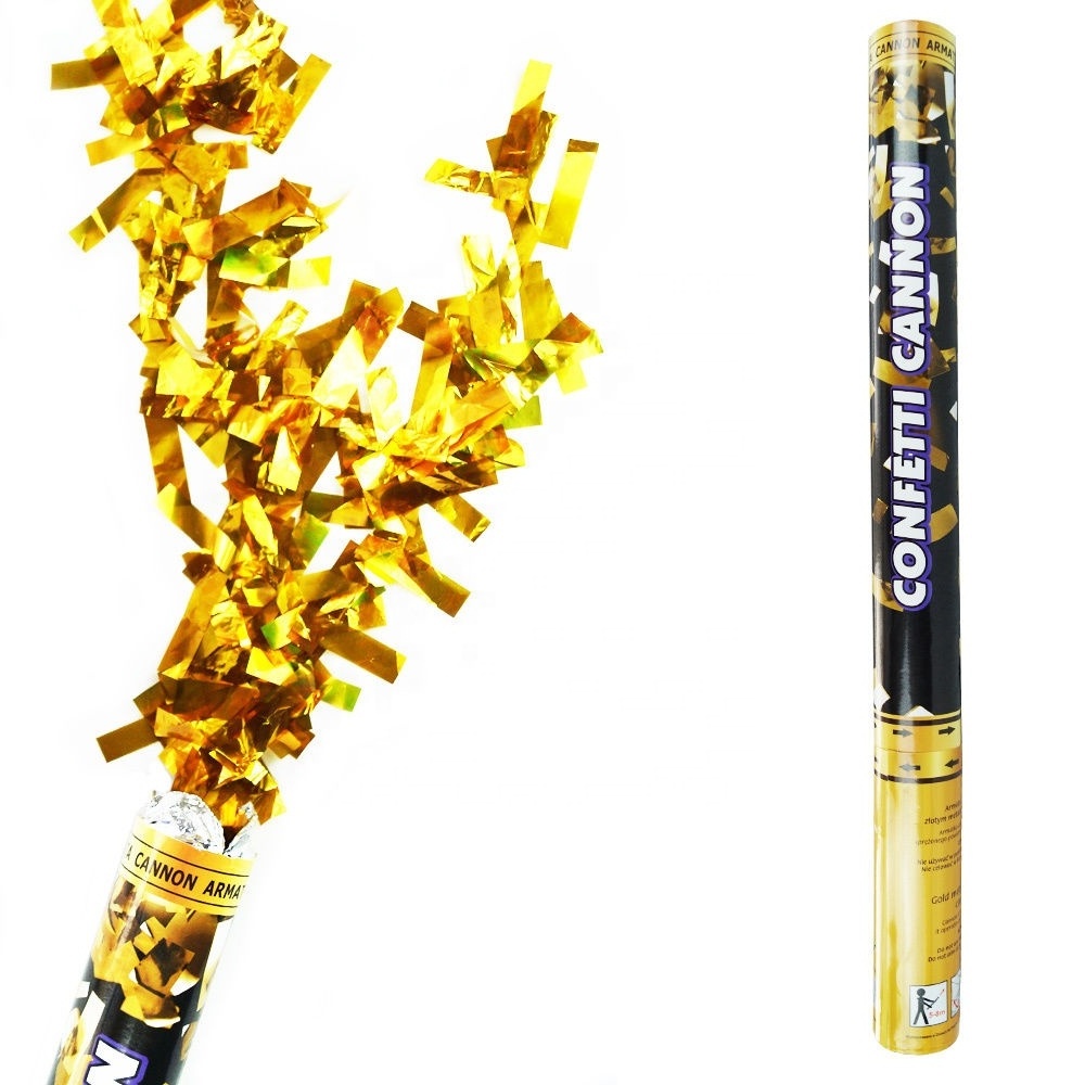 (6 Pack) Large (12 Inch) Confetti Cannons Air Compressed Party Poppers Indoor and Outdoor