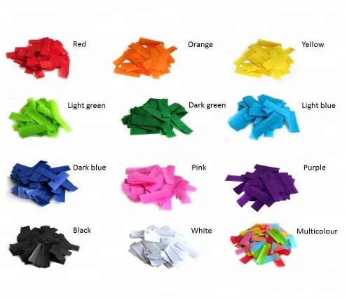 55*17 mm Rectangle Tissue Paper Confetti Used for Concert Night Club and Crazy Party