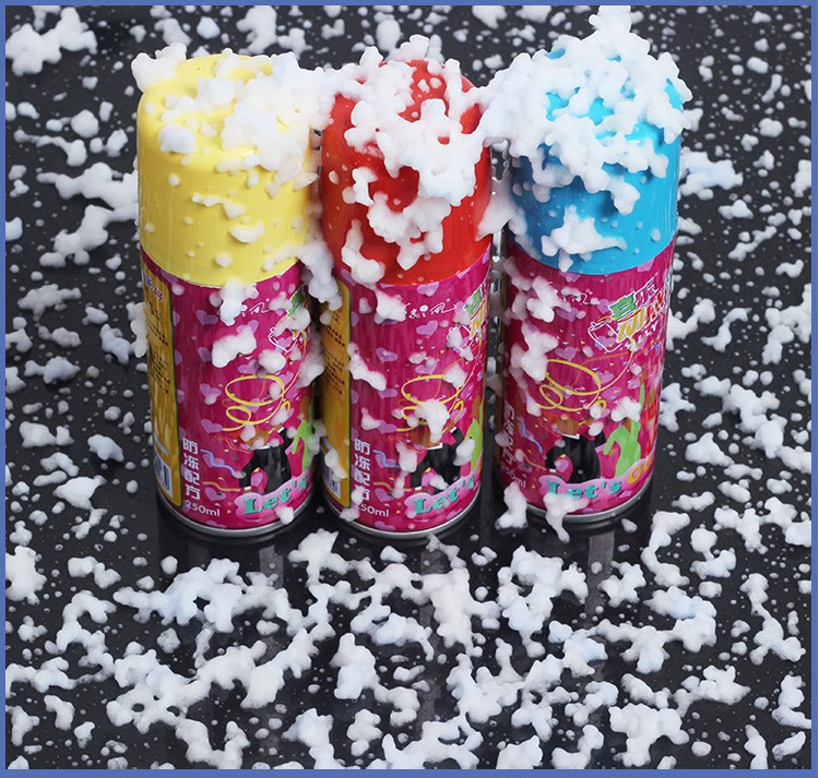 High Quality Fire Stop Party Foam Colored Snow Spray