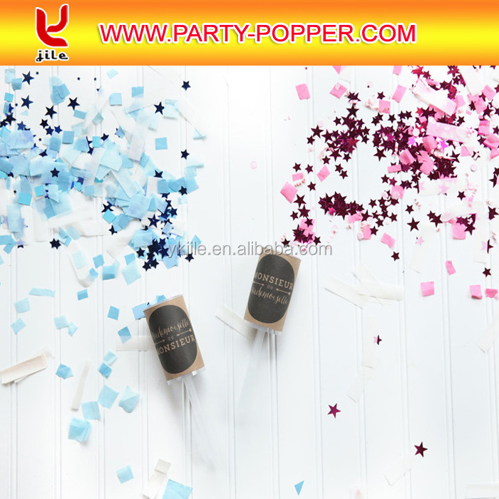 Custom Gold Paper Confetti Wedding Push Pop Party Confetti