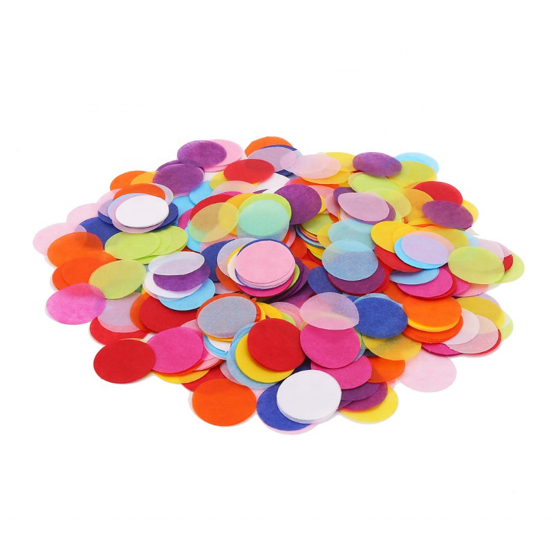 Biodegradable Round Tissue Paper Confetti For Party Decoration