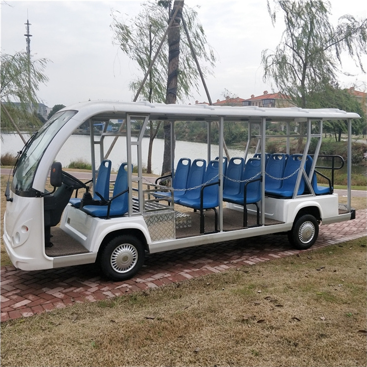 14 Passengers CE ISO9001 Certificate Leisure Gasoline Powered Mini Tourist Bus for sale Shuttle Tour Sightseeing Car