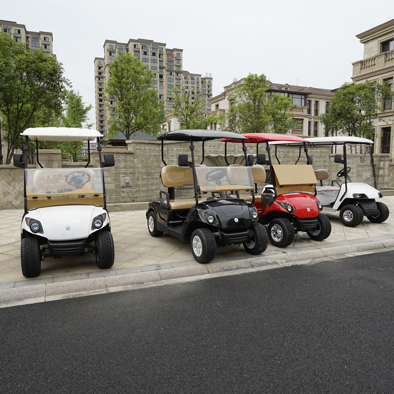 Made in China with CE certified low speed 4 wheel 2 seater electric golf cart