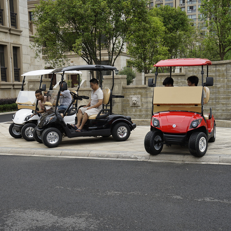 Made in China with CE certified low speed 4 wheel 2 seater electric golf cart