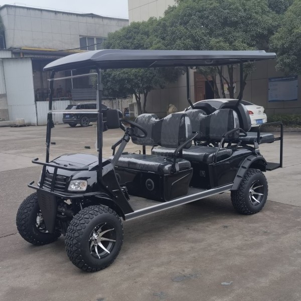 powerful 4 Wheel Drive 6 seater electric Golf Cart/4x4 drive 4wd cargo golf cart with lithium battery and off road tyres