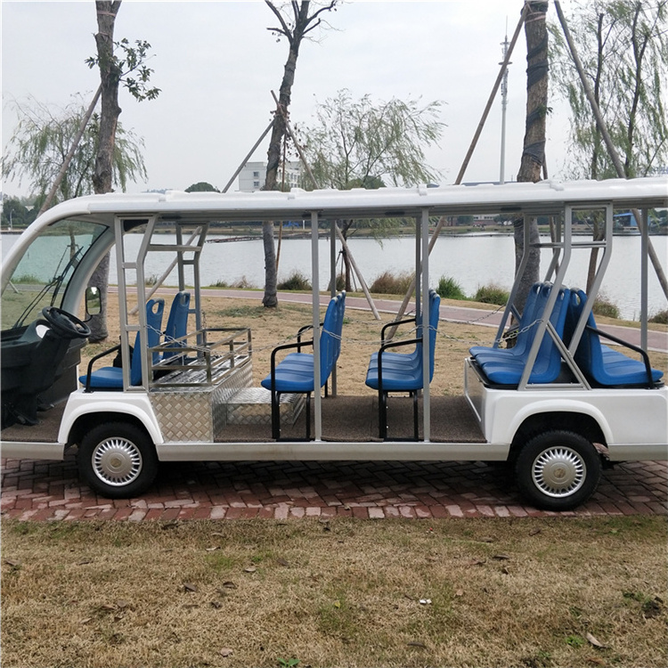 14 Passengers CE ISO9001 Certificate Leisure Gasoline Powered Mini Tourist Bus for sale Shuttle Tour Sightseeing Car