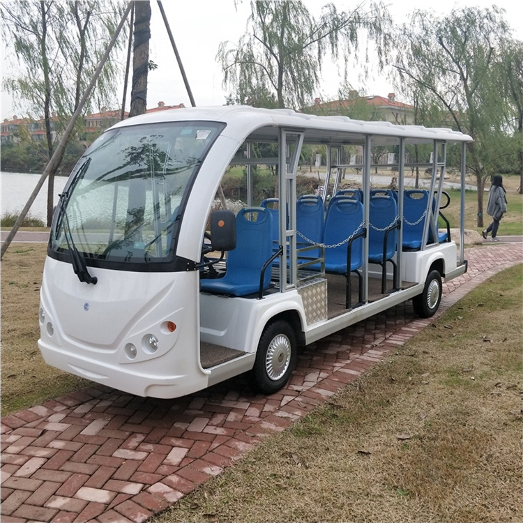 14 Passengers CE ISO9001 Certificate Leisure Gasoline Powered Mini Tourist Bus for sale Shuttle Tour Sightseeing Car