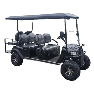 powerful 4 Wheel Drive 6 seater electric Golf Cart/4x4 drive 4wd cargo golf cart with lithium battery and off road tyres