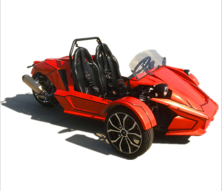 2 seats beach sightseeing Lithium battery electric ATV 3 wheel drive adult cart