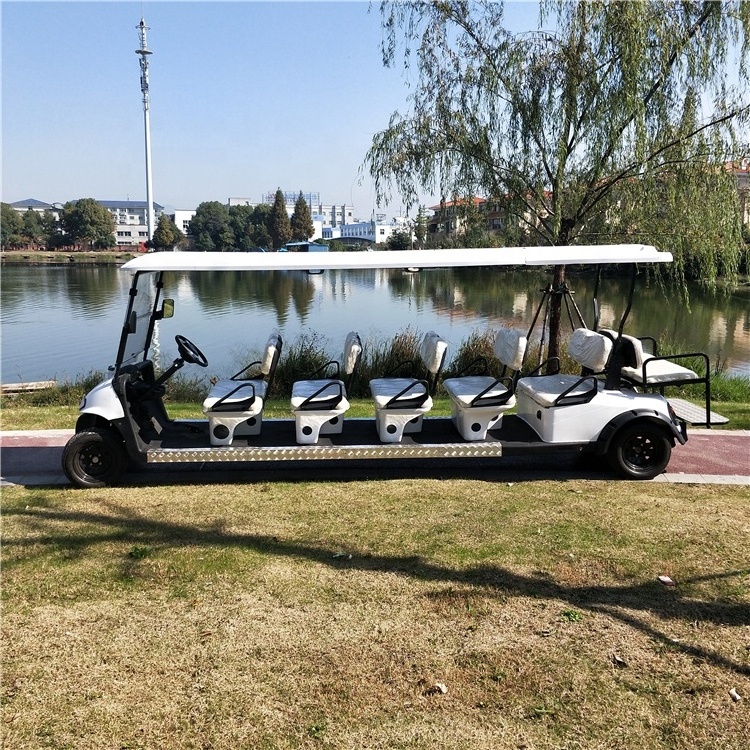 Hot sale 12 passenger Golf buggy Electric Scooter  for sightseeing , hotel shuttle cart with CE certificate