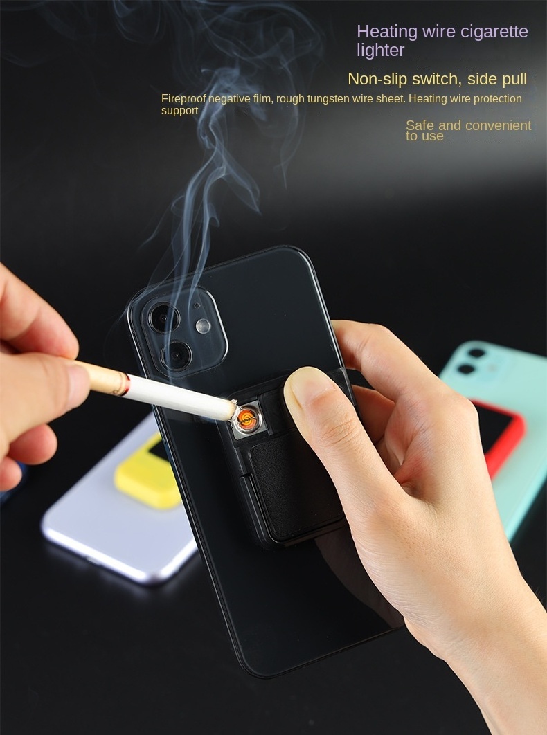 2022 Phone Case Lighter phone back cigarette lighter USB Electric lighter for cigarette