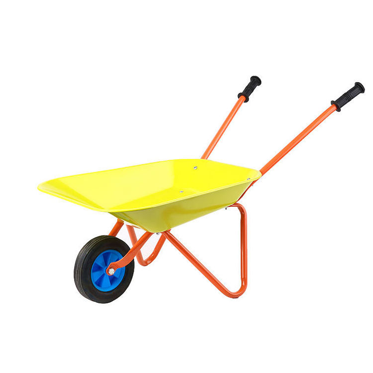 Heavy duty steel tray wheelbarrow cheapest metal garden wheelbarrow